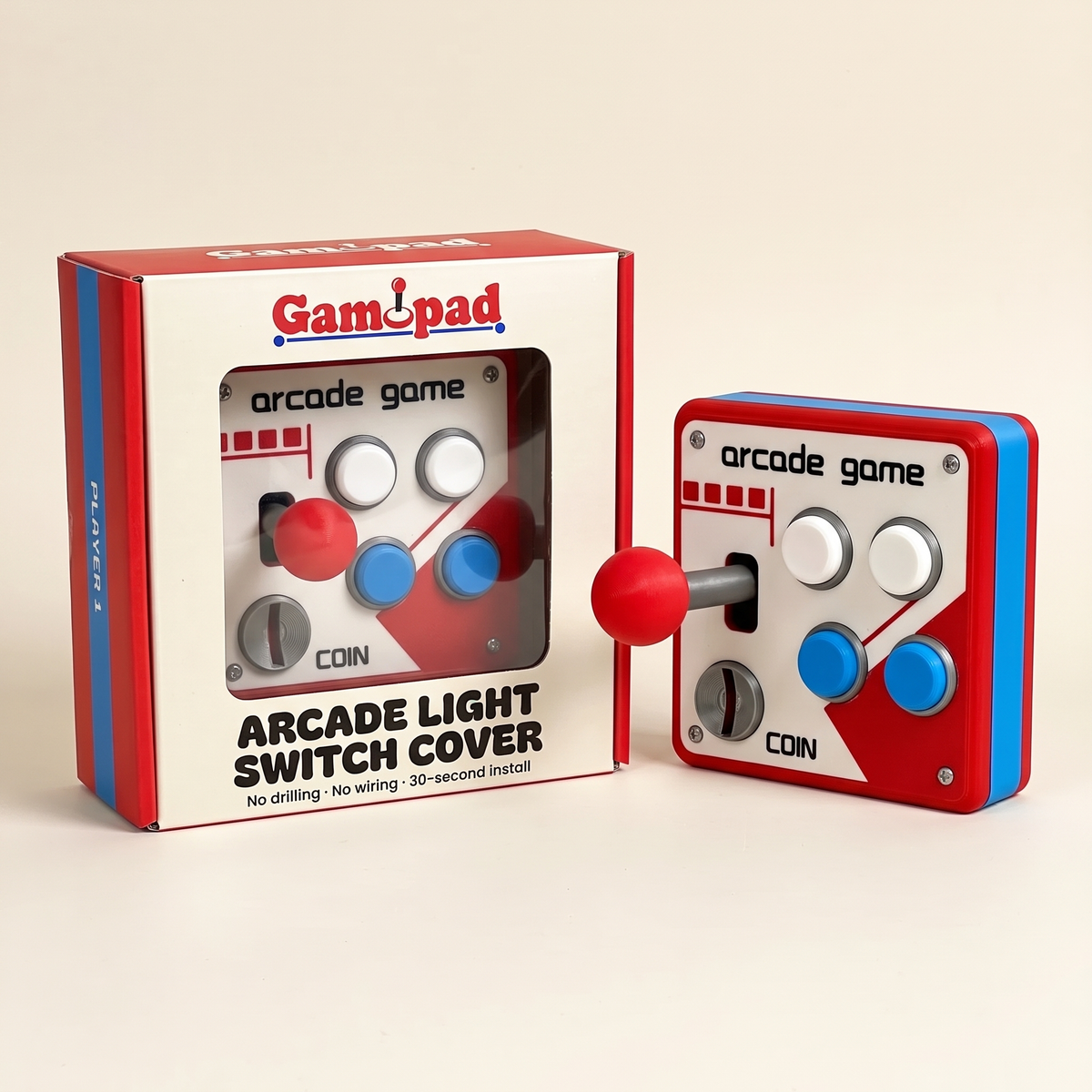 Gamopad arcade light switch covers: Arcade and Gamepad models